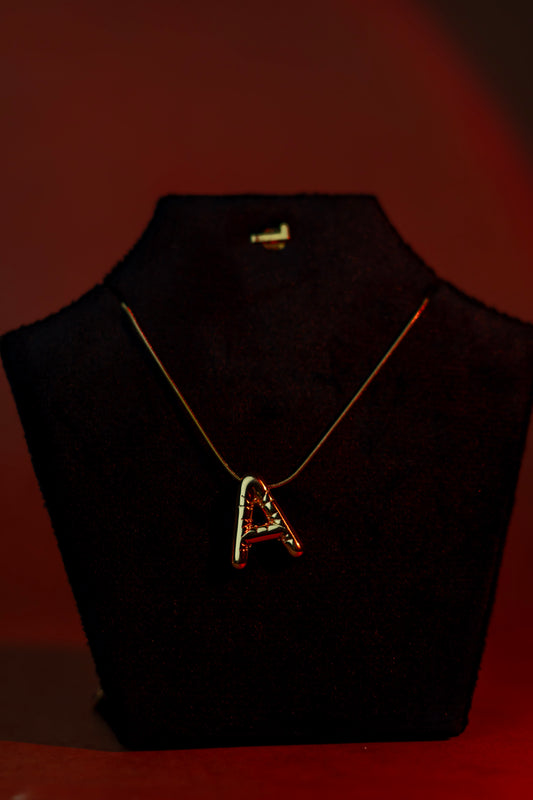 Elegant initial “A” pendant