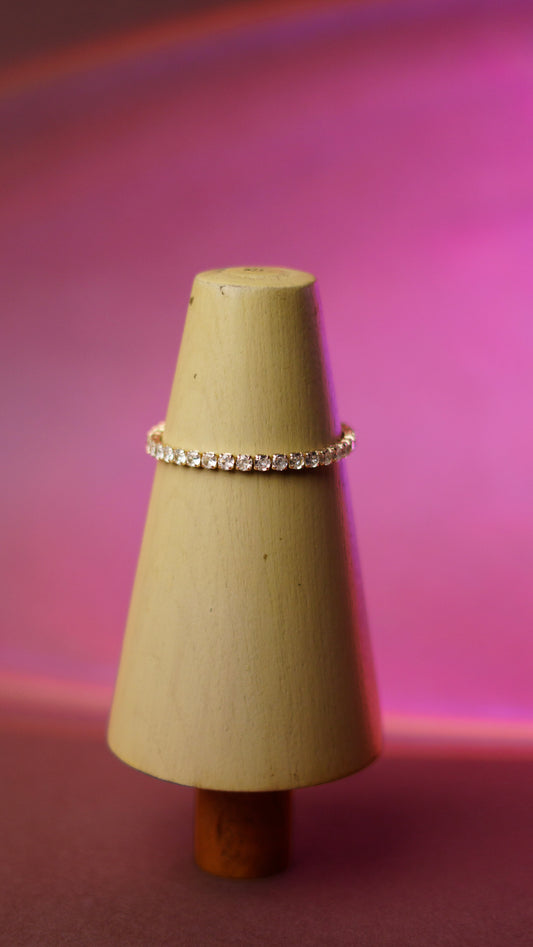 Unisex crystal tennis bracelet