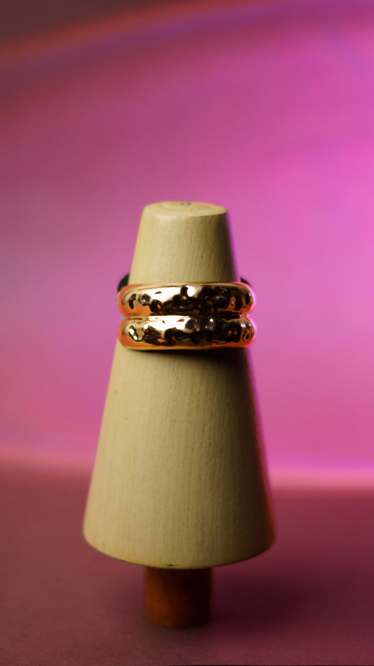 Gold Layered hair tie