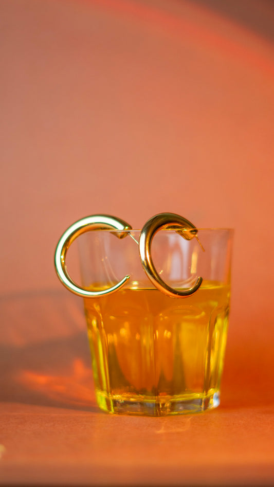 Big chunky hoop earrings